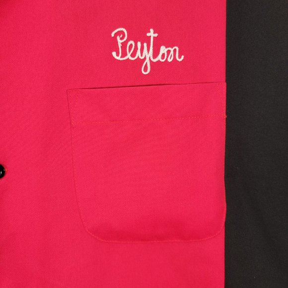 Crusin USA Bowling Shirt High Roller Collared Unique 2012 Short Sleeve Button Up - Picture 6 of 16